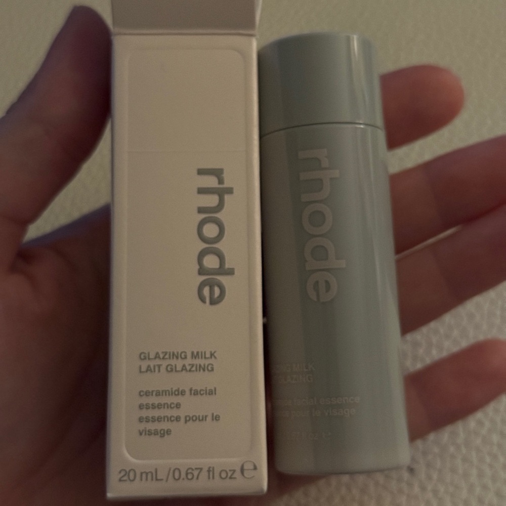 RHODE Glazing Milk Facial Essence in Light Gray